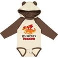 thumbnail image 3 of Inktastic Big Brother Cute Red and Orange Dragon Boys Long Sleeve Baby Bodysuit, 3 of 5