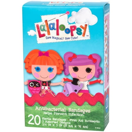 Lalaloopsy Antibacterial Bandages, 20 count