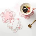 thumbnail image 3 of Wosthever Almohadilla para Tazas, Alfombrilla para Portavasos de té con Flores de PVC, Mantel Individual Antideslizante Resistente al Calor, Mostrada, 3 of 6