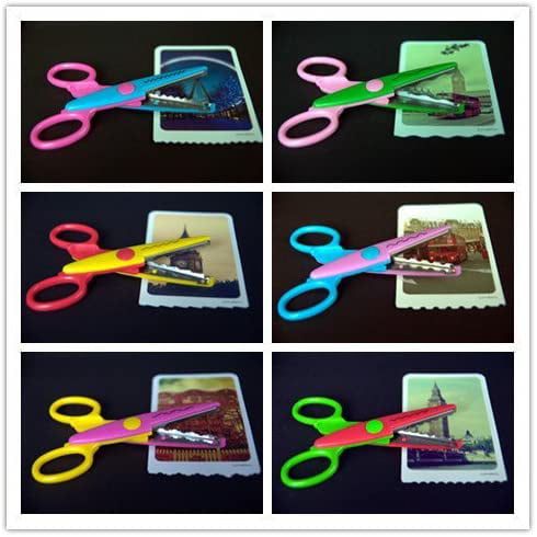 zigzag scissors set wave paper cutting knife art handmade children  kindergarten students craft scissors mini pattern scissors