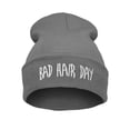 thumbnail image 6 of Unisex Warm Winter Fashion Bad Hair Day Wrap Head Cap Wool Hat Hip-hop Knit Beanie Hats, 6 of 9