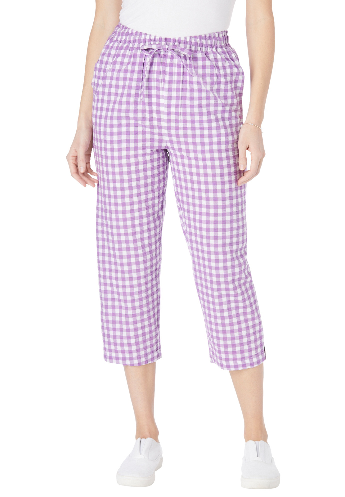 misses seersucker pants