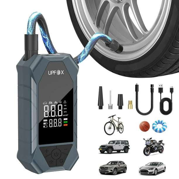 Inflador de neumáticos portátil UPFOX con compresor digital 150PSI
