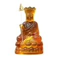 thumbnail image 2 of Figura budista sobre base de loto, estatua budista, adorno, decoración de mesa, escultura meditadora para estante de escritorio, decoración de oficina Estilo C, 2 of 8
