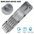 thumbnail image 4 of Gustave Compact Cutlery Organizer for Kitchen Drawer, Utensil Silverware Storage Tray Space Saving Plastic Cutlery Holder Flatware Organizers for Forks, Spoons, Knives, 4 of 8