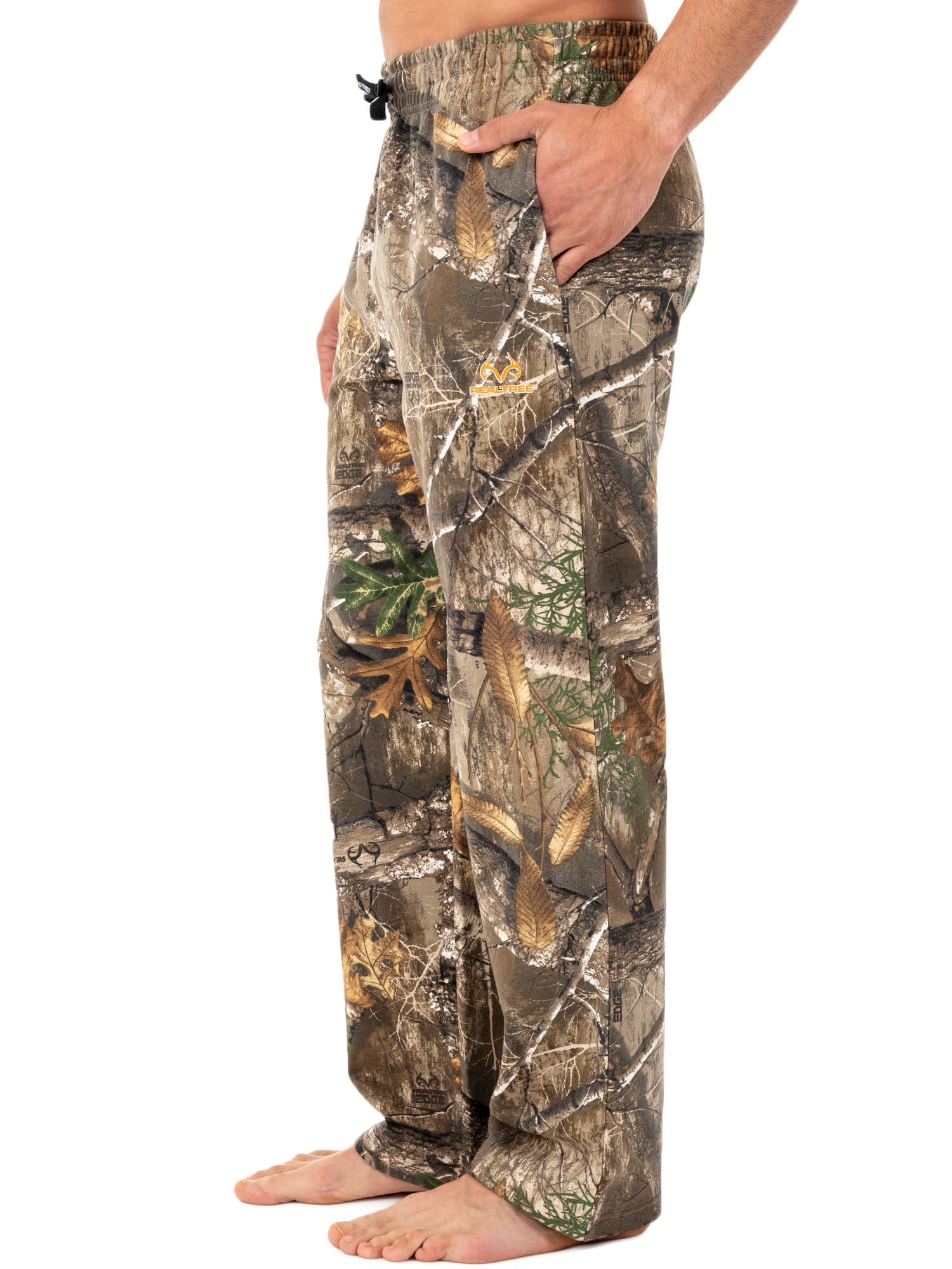 Realtree Men s Relaxed Fit Camo Fleece Sweatpants Walmart