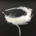 thumbnail image 2 of Venda Fascinator Sunnimix Blanca Novia Pluma Tocado Pelo, 2 of 7