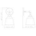 thumbnail image 3 of Vanity Art 1-Light Wall Sconce Lighting Vintage Industrial Indoor and Outdoor Light Fixture Wall Mount Lamp Bath Sconce for Farmhouse, Bedroom, Bathroom Vanity, Living Room BA220-1BG-SL, 3 of 3