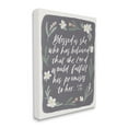 thumbnail image 3 of Stupell Industries Floral Religious Verse Calligraphy Script Botanical Border Graphic Art Gallery Wrapped Canvas Print Wall Art, Design by Amanda Houston, 3 of 5