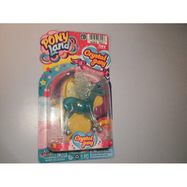 Ja Ru Pony Land Blue Crystal Pony With Fairy Wings Walmart Com Walmart Com