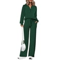 thumbnail image 1 of Sudaderas Outfit PRETTYGARDEN para mujer 2025, color verde oscuro, 1 of 8