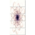 thumbnail image 2 of Fleur Fractale Lumineuse Parfaite en Violet - Impression sur Toile Florale, 2 of 3