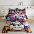 thumbnail image 2 of Manfei Halloween Gnome Full Size Comforter Sets,Trick Or Treat Bedding Comforter Set,Orange Funny Pumpkin Bedding Sets,Super Cozy Room Decorative Reversible,3pcs, 2 of 8