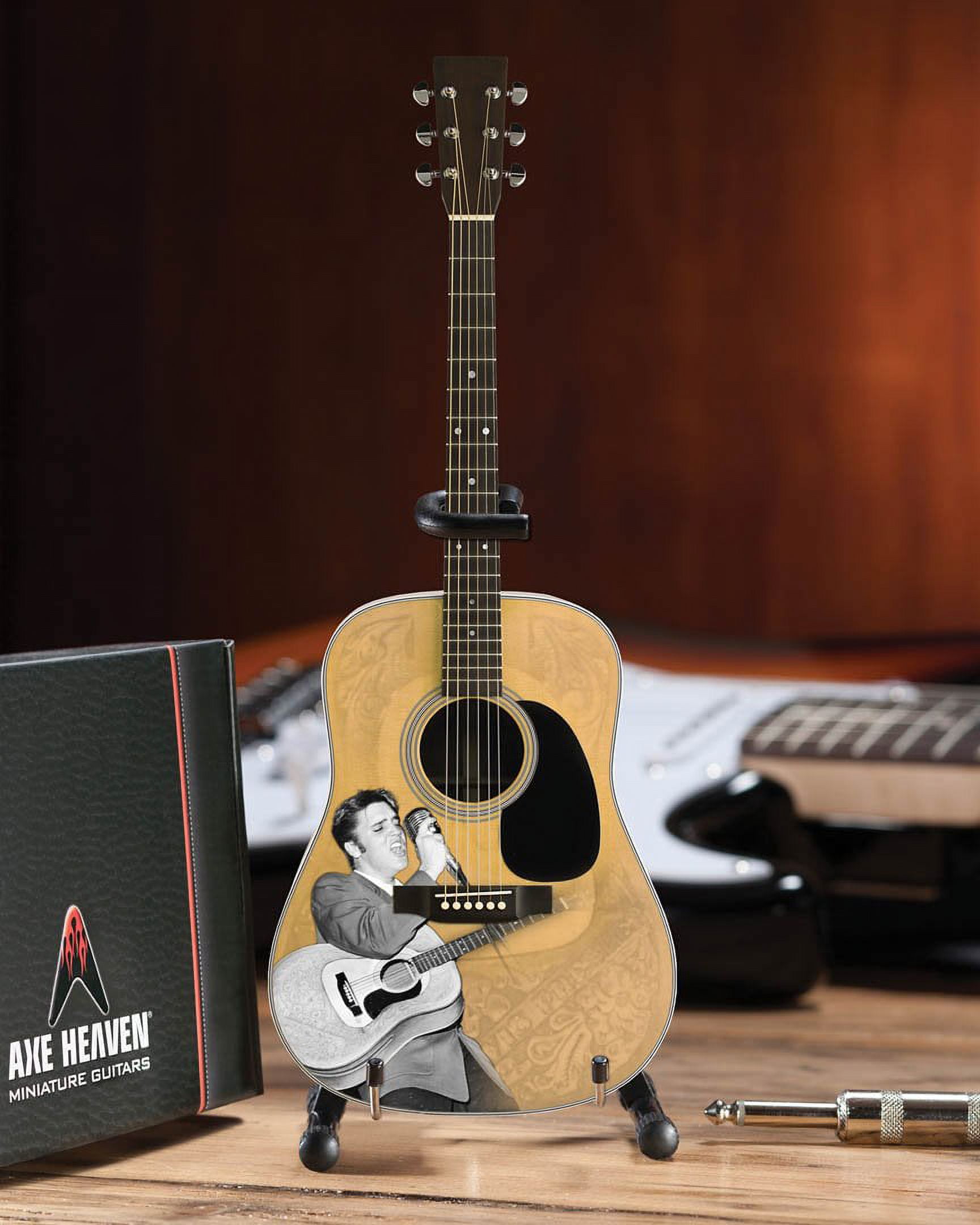AXE HEAVEN Licensed Elvis Presley '55 Tribute Acoustic Mini Guitar Replica (EP-360)