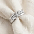 thumbnail image 4 of Pompeii Men's 5/8Ct Diamond 6-Stone Polished Wedding Ring Lab Grown 10k Gold (F/G,VS1-VS2), 4 of 5
