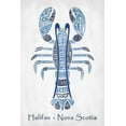 thumbnail image 1 of Halifax, Nova Scotia, Blue Lobster, Typography (36x54 Giclee Gallery Art Print, Vivid Textured Wall Decor), 1 of 3