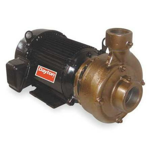 DAYTON 12A072 Naval Bronze 5 HP Centrifugal Pump 208230/460V