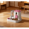 thumbnail image 3 of 2-in-1 Automatic Pet Feeder & Water Dispenser 2L Food 1L Water Large Capacity Gravity Self Feeding Bowl Anti-Overflow Siphon Waterer Easy to Clean for Dogs & Cats Indoor Outdoor Use, 3 of 6