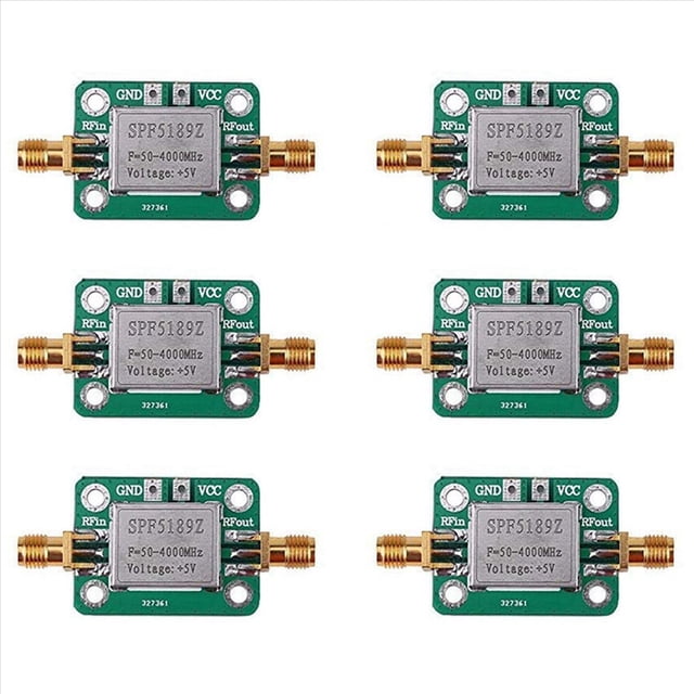 6X Amplificador de , Lna de Bajo Ruido de 50 A 4000Mhz Spf5189Z Amplificador de para Amplificar la Señal de Radio Fm Hf Vhf Uhf
