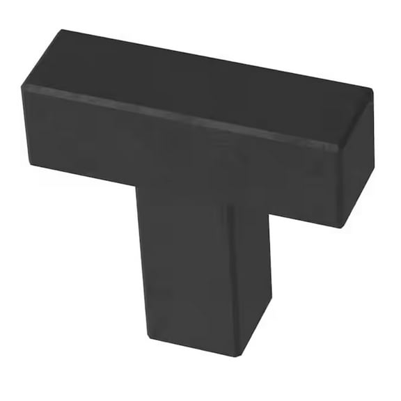 Liberty P46678K-FB Modern Square 1 1/4" Bar Knob Flat Black Cabinet & Drawer Knob
