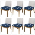 thumbnail image 2 of Gaeub Space Dinosaur Square Chair Seat Covers, Stretch Fitted Printed Chair Seat Cushion Cover for Kitchen, Office - One Size, 2 of 9