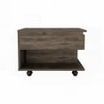 thumbnail image 2 of Luanda Lift Top Coffee Table with Casters and One Shelf - Dark Brown Elegance, 2 of 7