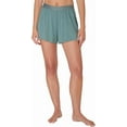 thumbnail image 4 of Hanes Women's Originals SuperSoft Comfywear Sleep Shorts, 3.25" (2 Pack) Faded Sage Green/Parrot Pink, Size XS-XXL, 4 of 6