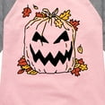 thumbnail image 3 of Instant Message - Pumpkin Lawn Bag - Toddler & Youth Girls Raglan Graphic T-Shirt, 3 of 6