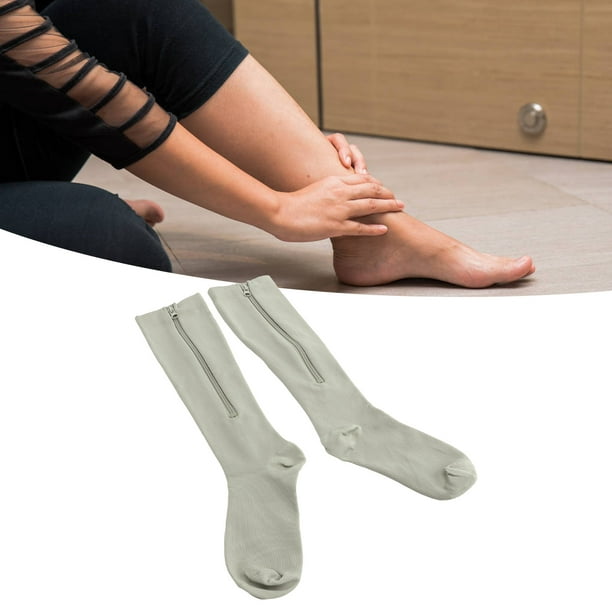 Zipper Compression Socks, Closed Toe Graduated Zippered Compression Stocking,  Improves Blood Circulation, Relieves Pain And Swelling, Compression  Stockings For Men, Women 