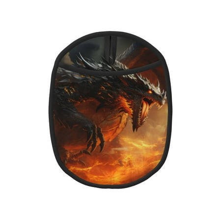 

Tebeau Fiery Dragon Of Chaos Print Silicone Pot Holders Multi-Purpose Hot Pads for Kitchen Trivets Potholders Oven Mitts for Baking Cooking Hot Dishes Pans Heat Resistant