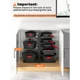 thumbnail image 3 of ORDORA 8-Tier Pots and Pans Organizer Rack Heavy Duty Adjustable, Black, 3 of 7
