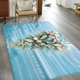 thumbnail image 3 of Merry Christmas Washable Area Rugs 2.7'x5', Shell Starfish Coastal Marine Life Tree Low Pile Throw Living Room Rug Non-Slip Sturdy Edge Binding Carpet for Indoor Entryway Bedside Kitchen, 3 of 9