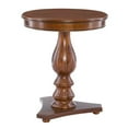 thumbnail image 4 of Linon Bree Round Wood Side Table 20"D x 24.5"H Pedestal Base in Hazelnut Brown, 4 of 10