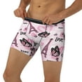 thumbnail image 2 of Sigee Eiffel Tower and Butterflies for Men's Boxer Briefs,Moisture Wicking and Breathable Medium, 2 of 9