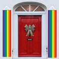 thumbnail image 2 of 5.9ft Rainbow Flag Couplets LGBTQ Gay Pride Porch Hangings Outdoor Decorations Lesbian Wedding Decor Banner, 2 of 3