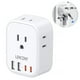 thumbnail image 1 of Adaptador de Corriente LENCENT Blanco con 4 Salidas CA y Cargador Tipo C USB para Europa, 1 of 7