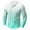 Mint Green-A, variant on Aueoeo Men's Plus Size Sweatshirts Gradient Color Long Sleeve Tee Shirts Button Crew Neck Workout Outdoors T Shirts L