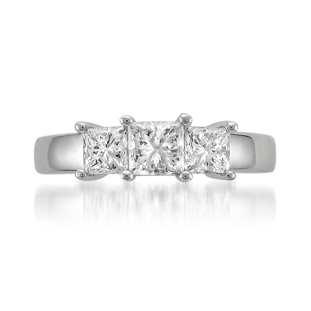 Arista 1/2 Ct Diamond Cluster Women's Engagement Ring in Sterling Silver (I-J, I2-I3)