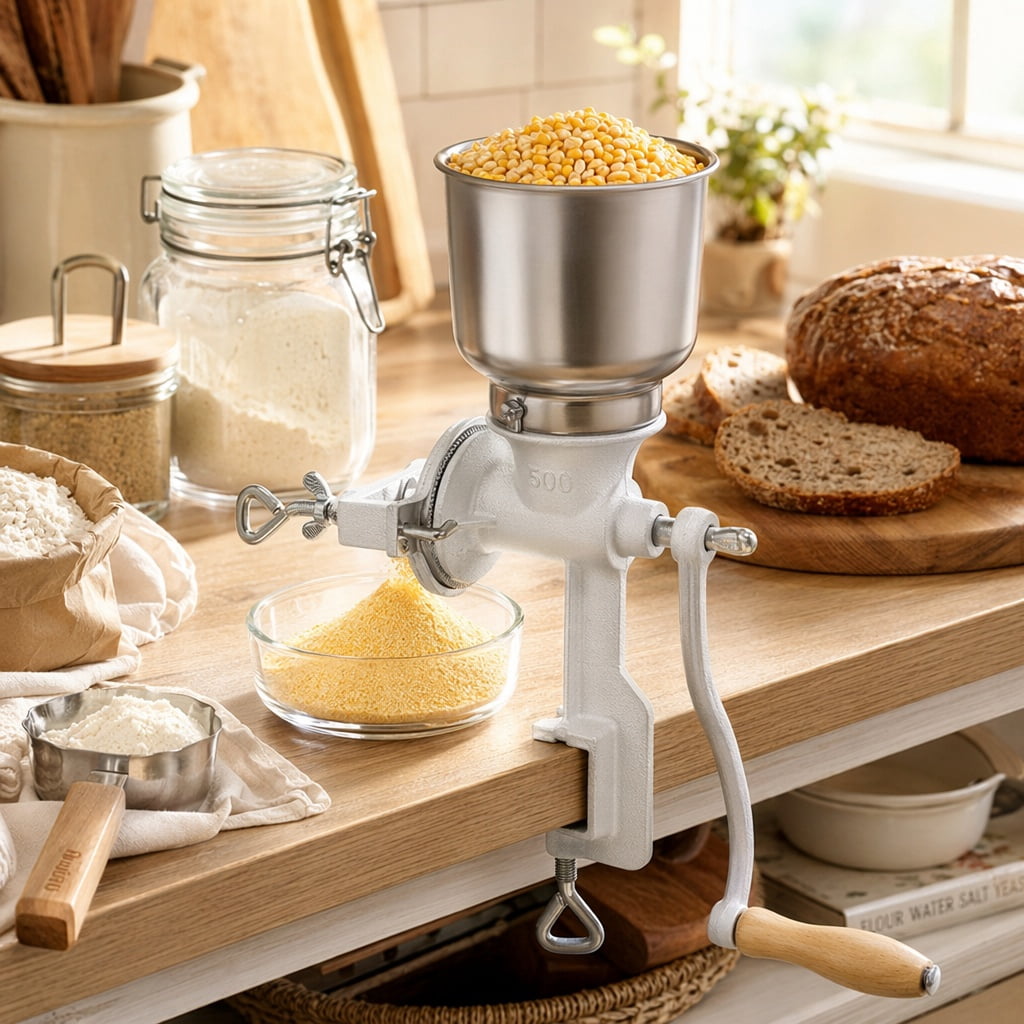 Zimtown Manual Grain Grinder, Corn Mill, Grain Mill, Hand Crank Grain Grinder for Wheat, Coffee, Nuts