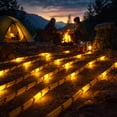 thumbnail image 4 of Festive Living Solar Luminous Paracord Rope, 23ft Solar-Powered Yellow Glow Rope with Remote, 8 Lighting Modes + Timer, 500 mAh Battery, IP66 Waterproof for Outdoor Camping, 4 of 8