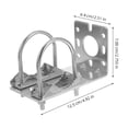 thumbnail image 2 of Masteelf 3pcs Outdoor Pole Mount Bracket Aluminum Alloy Antenna Mount Outdoor Antenna Pole Mount Bracket Antenna Pole Mount Bracket For Outdoors, 2 of 8