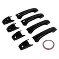 thumbnail image 1 of Reemplazo de cubierta decorativa para manija de puerta, color negro brillante, 8 Uds., para Jeep Patriot Grand Cherokee Durango Jadeshay  A, 1 of 9