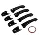 thumbnail image 1 of Reemplazo de cubierta decorativa para manija de puerta, color negro brillante, 8 Uds., para Jeep Patriot Grand Cherokee Durango, 1 of 9