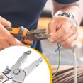 thumbnail image 6 of Uxcell Wire Stripper Professional Wire Crimper Tool with Orange Black Handle, 6 of 7