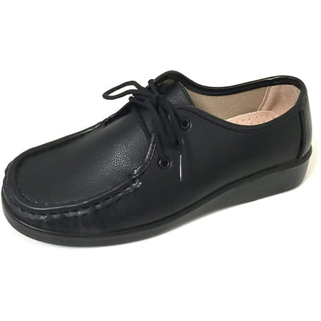 Women s Comfort Shoes Lace up Hotel Restaurant Slip Resistant Work Oxfords