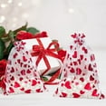 thumbnail image 4 of Topboutique 50 Pcs Mesh Gift Bags with Drawstring Heart Printed Organza Bags Red Sheer Jewelry Candy Favor Pouches for Valentine's Day Mother's Day Birthday Wedding Party 5.12 × 7 inch, 4 of 7
