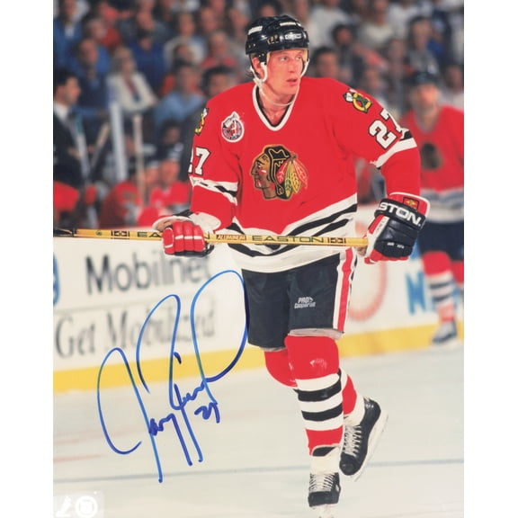 Jeremy Roenick Autographed 8x10 Photo Chicago Blackhawks SKU #247360