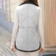thumbnail image 3 of Chaquetas y abrigos casuales sin mangas y sin capucha para mujer, chalecos de invierno para mujer, chaqueta polar sin mangas, cuello alto con cremallera, abrigo largo cálido con cordón y bolsillos, ro, 3 of 8