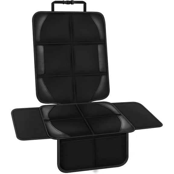 Xirurus Car Seat Protector 600D Waterproof Child Safety Mat Anti-Slip Pad with Storage Bag for Baby (9.8 inches / 25 cm)