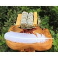 thumbnail image 5 of Smudge Kit: Large Abalone Shell Stand 2 x Palo Santo 2 x Blue Sage + Feather, 5 of 9